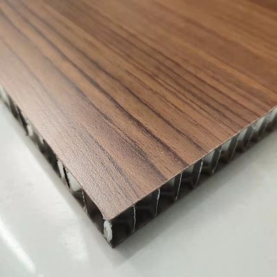 सजावट के लिए लकड़ी अनाज एचपीएल हनीकॉम्ब बोर्ड 1200x1300 मिमी