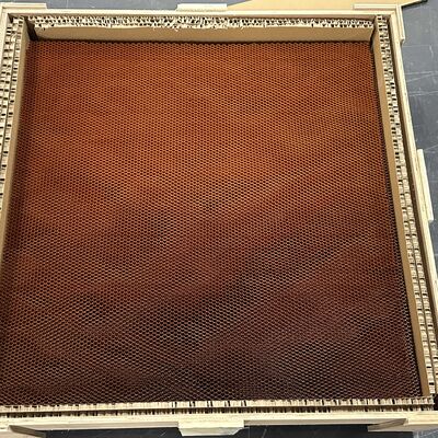 घनत्व 56 लचीला अरैमिड हनीकॉम्ब कोर प्लम के आकार का छिद्रित ग्रिड